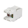 Startech.Com 180 Degree RJ45 Ethernet Cat6 Keystone Wall Jack - White C6KEY110SWH